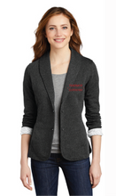 Ladies Fleece Blazer / Dark Charcoal Heather / Trantwood Elementary Staff