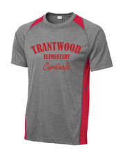 Heather Colorblock Contender Tee (Youth & Adult) / Red & Grey / Trantwood Elementary