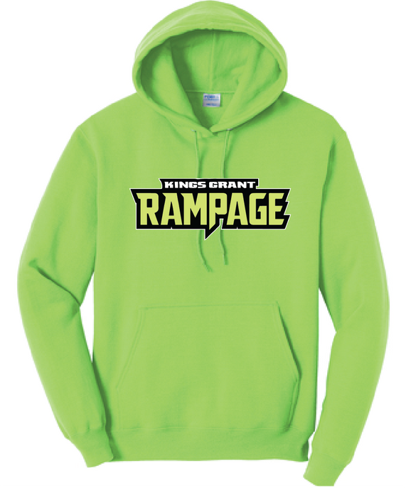 Fleece Hooded Sweatshirt / Neon / Rampage Softball Team