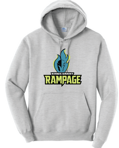 Core Fleece Hooded Sweatshirt / Ash / Rampage Softball Team