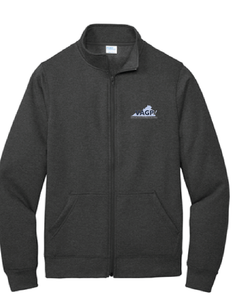 Core Fleece Cadet Full-Zip Sweatshirt / Dark Heather Grey / Virginia A –  Fidgety