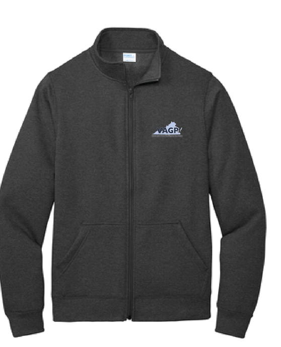 Core Fleece Cadet Full-Zip Sweatshirt / Dark Heather Grey / Virginia Association Of Governmental Procurement