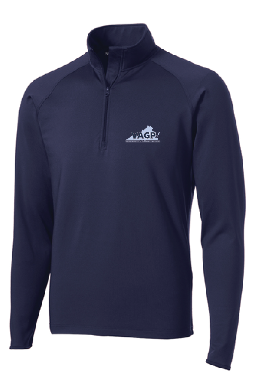 Stretch 1/2-Zip Pullover / Navy / Virginia Association Of Governmental Procurement