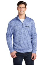 Electric Heather Fleece 1/4-Zip Pullover / True Royal Electric / Virginia Association Of Governmental Procurement