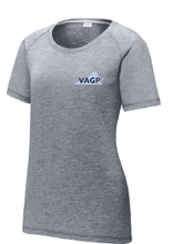 Ladies Tri-Blend Wicking Scoop Neck Raglan Tee / True Navy Heather / Virginia Association Of Governmental Procurement