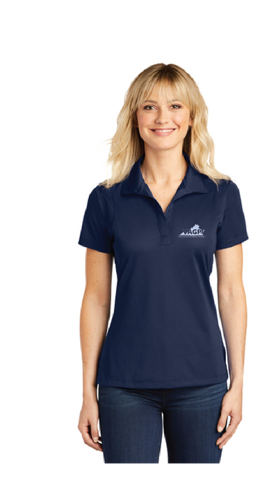 Ladies Micropique Polo / Navy / Virginia Association Of Governmental Procurement