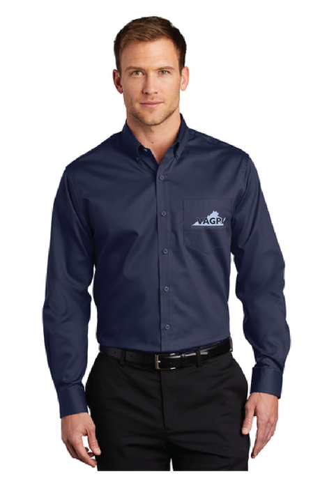 SuperPro Twill Shirt / Navy / Virginia Association Of Governmental Procurement