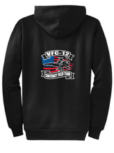 Fleece Full-Zip Hooded Sweatshirt / BLACK / VFC-12 - Fidgety