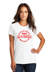 Women’s Triblend Softstyle Tee / White / Center Grove Cheer Comp