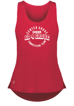 Ladies CoolCore Tank / Red / Center Grove Cheer Comp