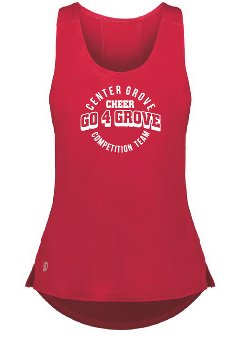 Ladies CoolCore Tank / Red / Center Grove Cheer Comp