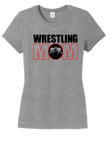 Wrestling Mom Tri-Blend T-shirt / Gray Frost / Wrestling