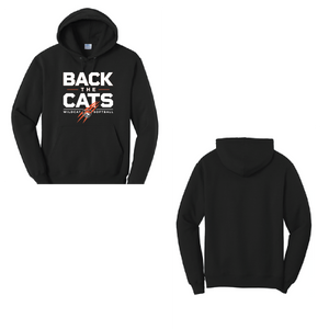 Fleece Hooded Sweatshirt (Youth & Adult)  / Black / Wildcat Softball