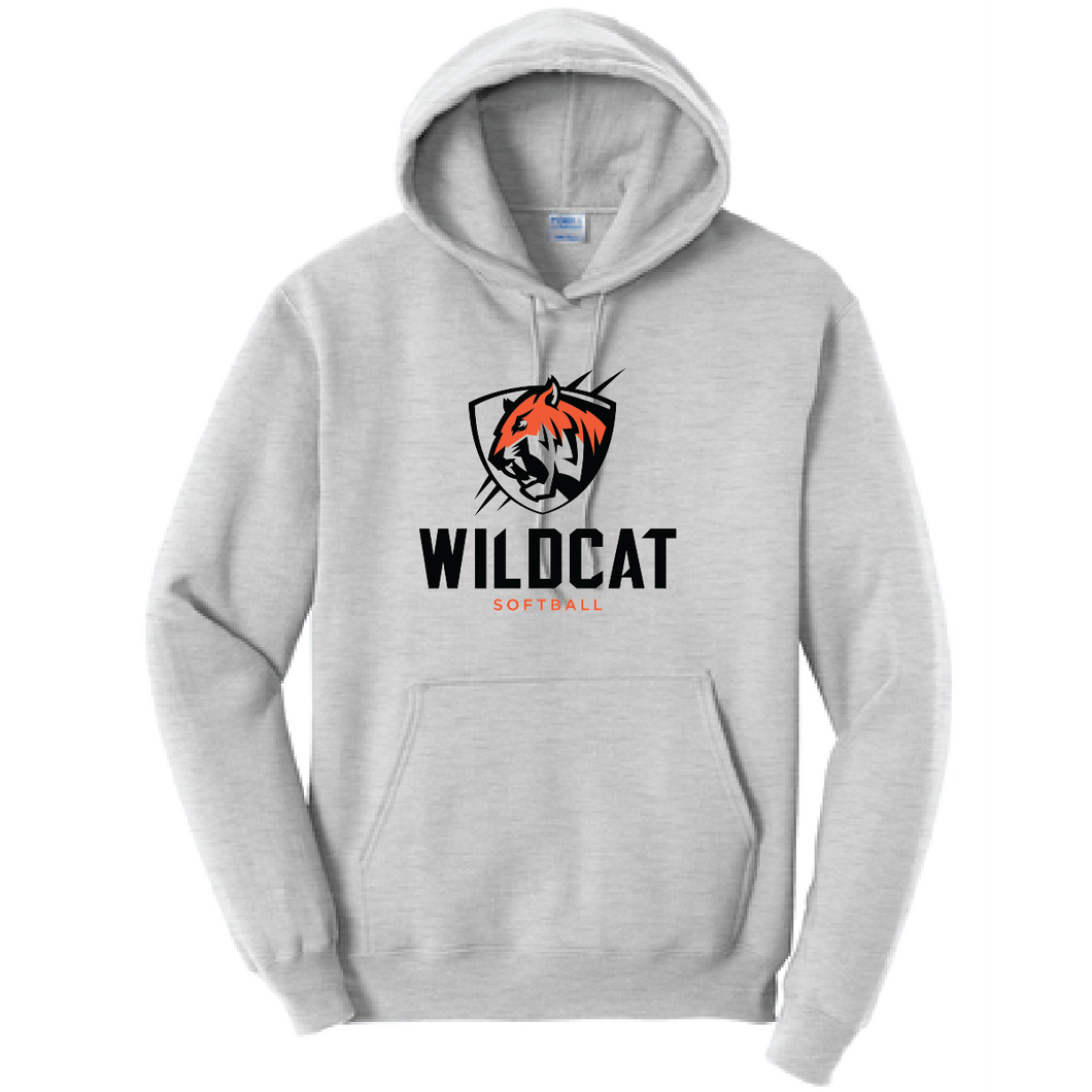 Fleece Hooded Sweatshirt (Youth & Adult)  / Ash / Wildcat Softball