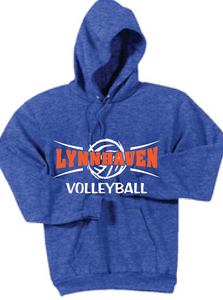 Fleece Hooded Sweatshirt / Royal / Lynnhaven Volleyball - Fidgety