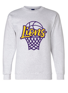 Crew neck sweatshirt / Gray  / Larkspur Basketball