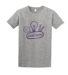 Softstyle Short Sleeve T-Shirt (Youth & Adult) / Heather Grey / Larkspur Academic Challenge