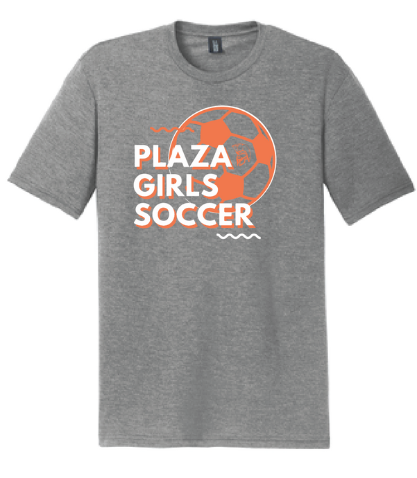Triblend Short Sleeve T-Shirt / Grey Frost / Plaza Middle Girls Soccer
