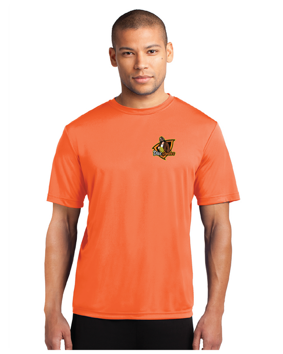 Performance Tee / Neon Orange / Disc Dudes Disc Golf