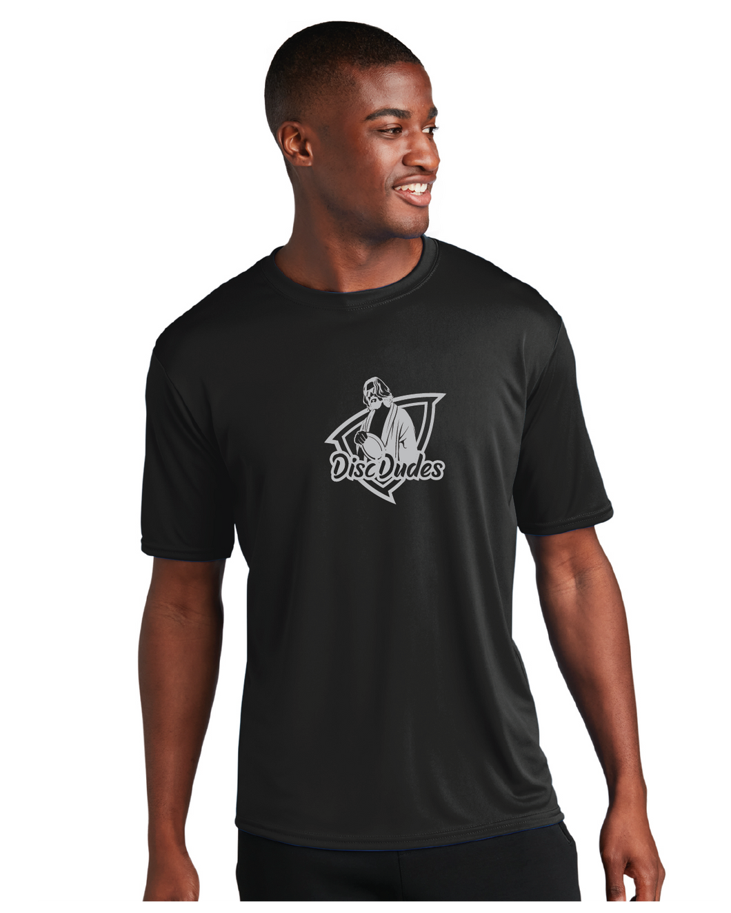 Performance Tee / Black / Disc Dudes Disc Golf