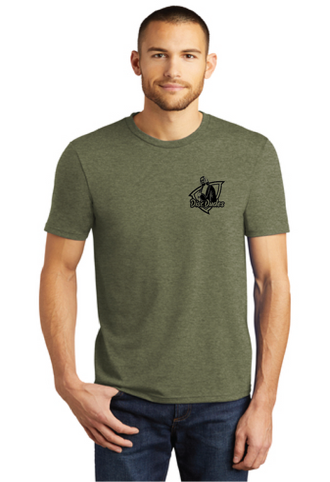 Perfect Tri Tee / Heathered Military Green  / Disc Dudes Disc Golf