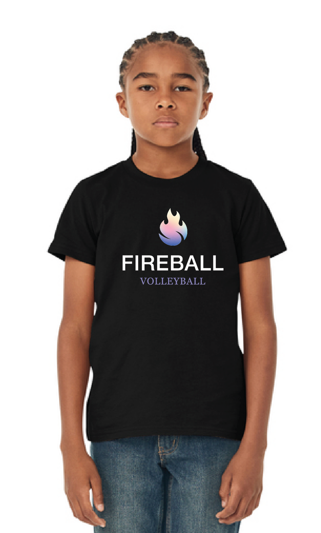 Jersey Softstyle Tee (Youth & Adult) / Black / Fireball Volleyball