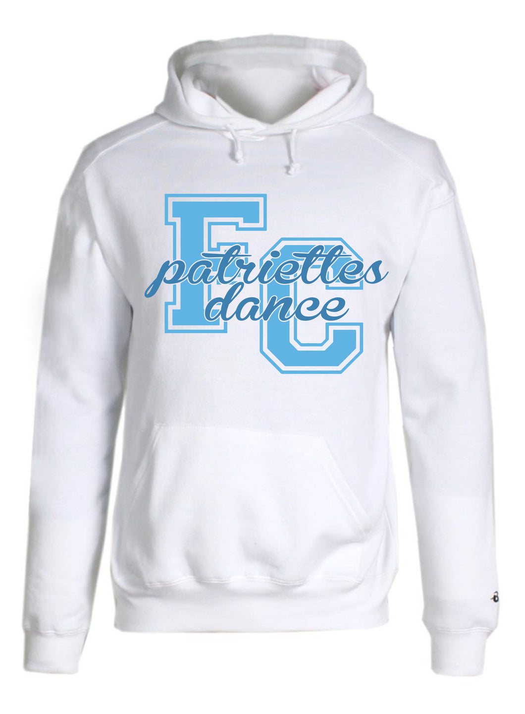 Fleece Hooded Sweatshirt / White / FC Dance - Fidgety