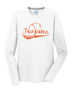 Plaza TROJANS Baseball Long Sleeve T-Shirt - Fidgety