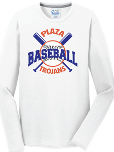 Plaza Baseball Long Sleeve T-Shirt - Fidgety