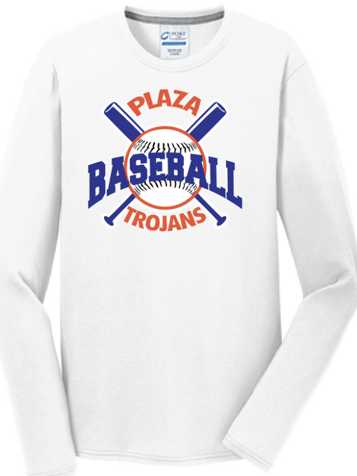 Plaza Baseball Long Sleeve T-Shirt - Fidgety