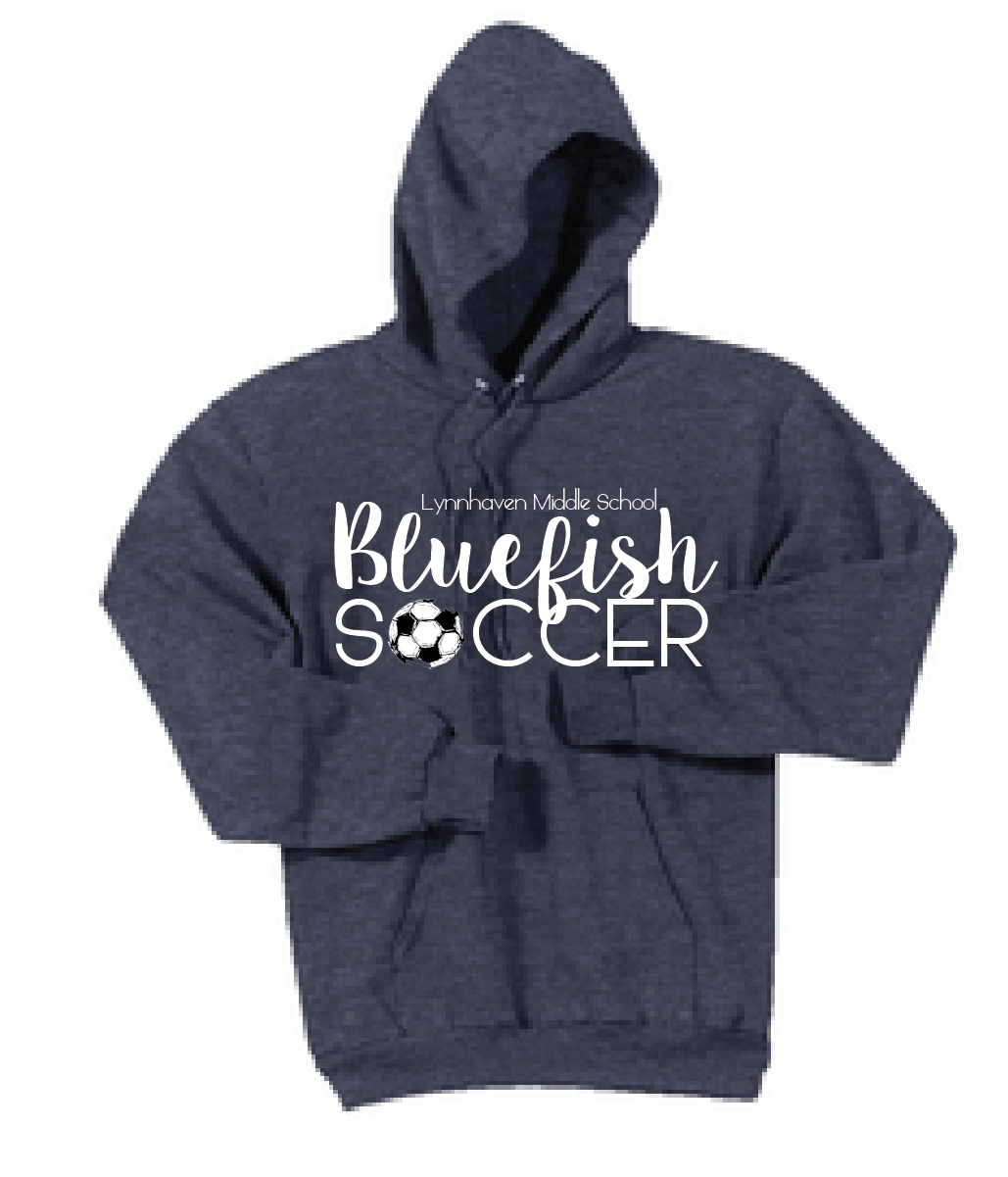 Bluefish Soccer Fleece Sweatshirt / Navy / LMS Girls Soccer - Fidgety