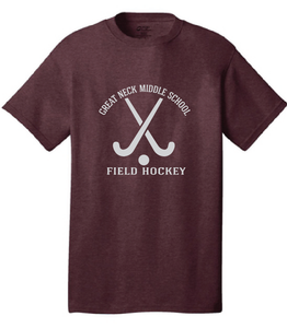 Cotton T-Shirt / Maroon / Great Neck Field Hockey - Fidgety