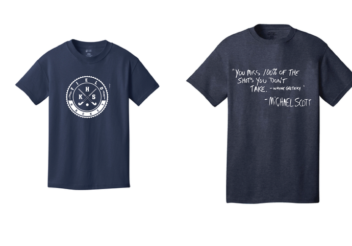 Short Sleeve Cotton Tee / Navy / Kempsville High Field Hockey