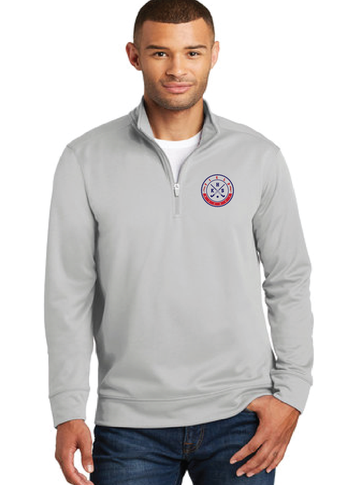 Performance Fleece 1/4-Zip Pullover Sweatshirt / Silver / Kempsville High Field Hockey