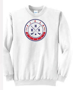 Core Fleece Crewneck Sweatshirt / White / Kempsville High Field Hockey