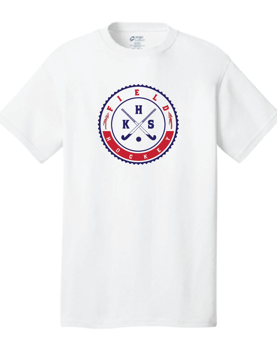 Heavy Cotton Short Sleeve Tee / White / Kempsville High Field Hockey