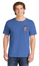 Heavyweight Ring Spun Tee / Flo Blue / Plaza Middle School Staff