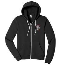 Unisex Sponge Fleece Full-Zip Hoodie / Black / Plaza Middle School Staff