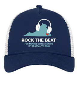 Snapback Trucker Cap / Navy & White / Rock The Beat