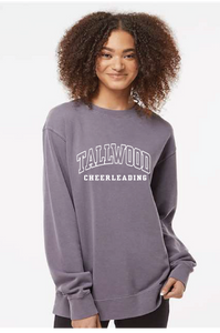 Unisex Midweight Hooded Sweatshirt / Pigment Plum / Tallwood High School Cheer