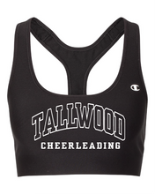 Women's Racerback Sports Bra / Black / Tallwood High School Cheer