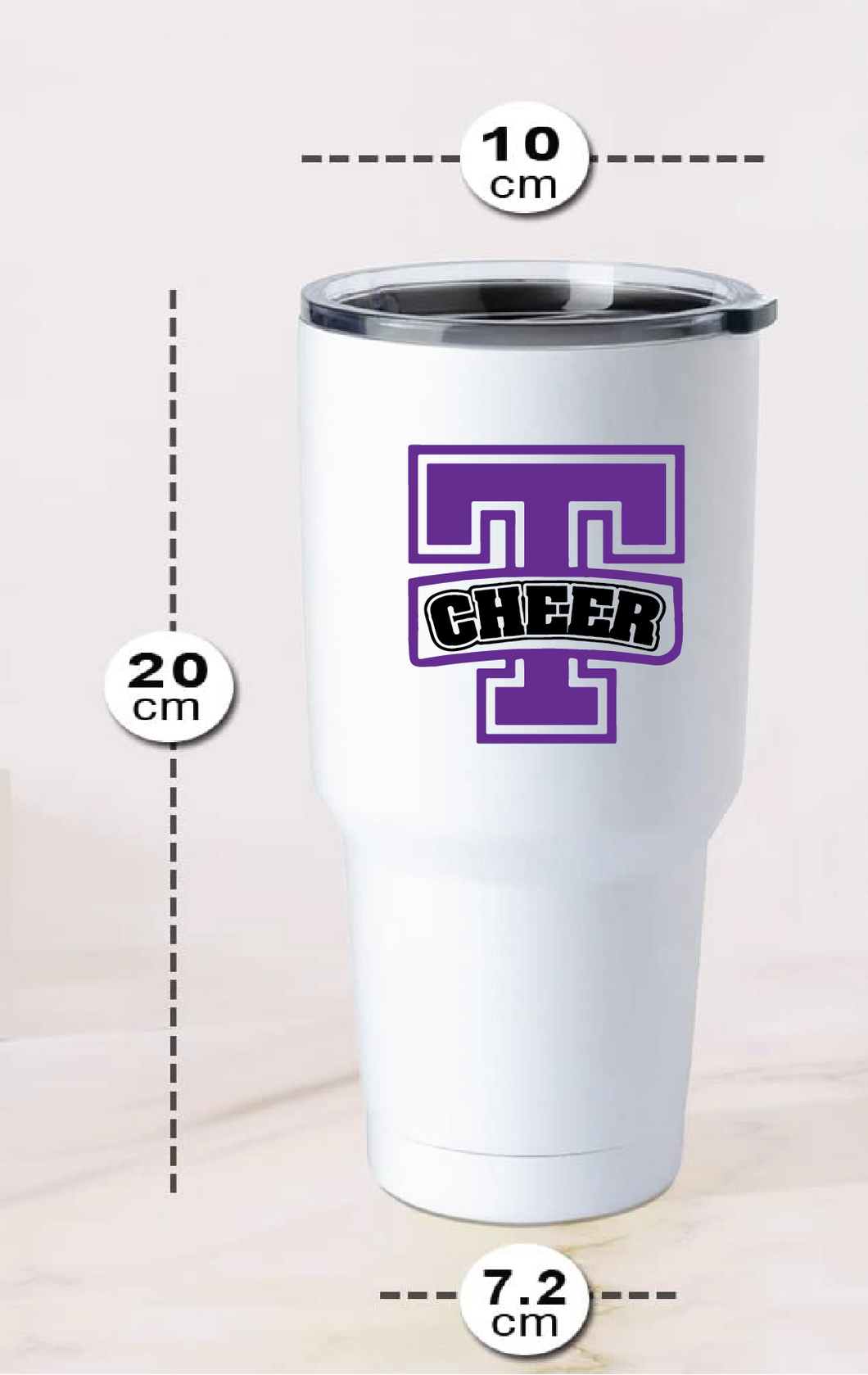 30oz Stainless Steel Tumbler / Tallwood High School Cheer