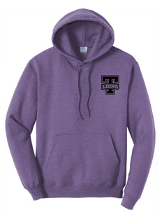 Fleece Hooded Sweatshirt / Heather Purple / Tallwood High School Class of 2026