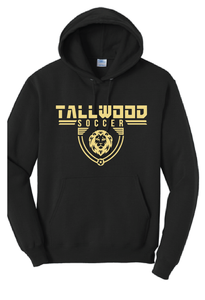 Core Fleece Pullover Hooded Sweatshirt / Black / Tallwood High School Boys Soccer