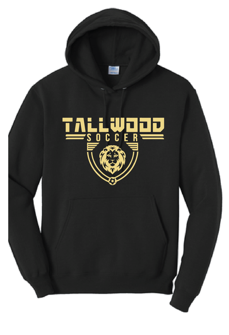 Core Fleece Pullover Hooded Sweatshirt / Black / Tallwood High School Boys Soccer