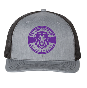 Adjustable Snapback Trucker Cap / Heather Grey/Black / Tallwood High school Boys Soccer