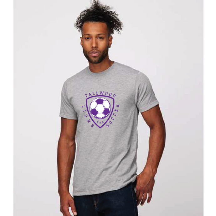 Unisex Poly-Rich T-Shirt  / Heather Grey / Tallwood High School Soccer