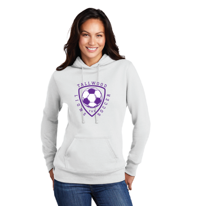 Fleece Hooded Sweatshirt / White / Tallwood High School Soccer