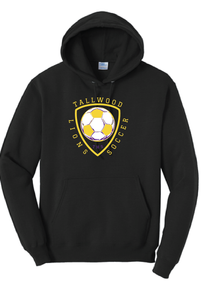 Fleece Hooded Sweatshirt / Black / Tallwood High School Soccer
