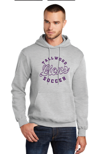 Fleece Pullover Hooded Sweatshirt / Ash / Tallwood High School Girls Soccer